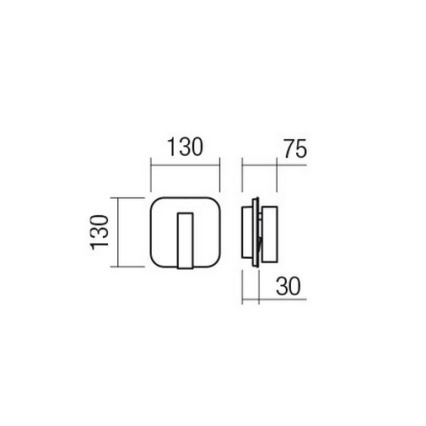 Redo 01-4473 - LED stensko svetilo QUDA LED/6W/230V + LED/3W CRI 90 USB bronasto