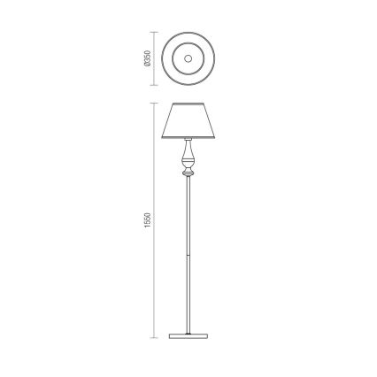 Redo 02-714 - Talna svetilka FABIOLA 1xE27/42W/230V