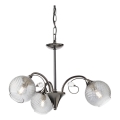 Redo 02-972 - Lestenec na verigi ASPERA 3xE14/28W/230V, premer 52 cm, črna