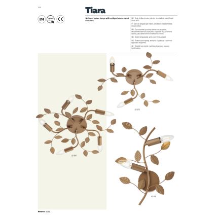 Redo 02-981 - Nadgradni lestenec TIARA 7xE14/28W/230V