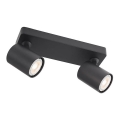 Redo 04-470 - Smerna stropna svetilka CAMEO 2xGU10/35W/230V črna