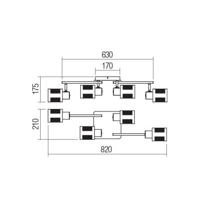 Redo 04-522 - Lestenec BASKET 4xE27/42W/230V bron