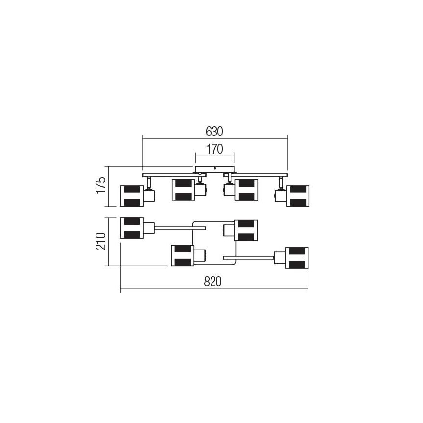 Redo 04-522 - Lestenec BASKET 4xE27/42W/230V bron