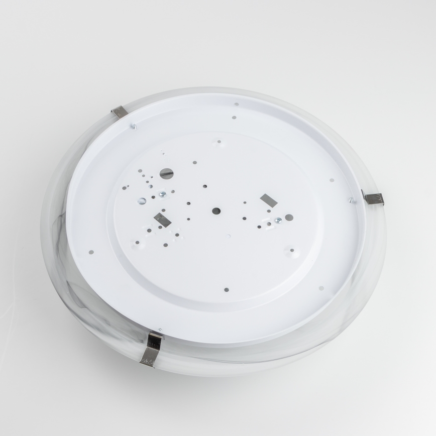 Redo 05-393 - Stropna svetilka VIRGINIA 2xE27/42W/230V, premer 40 cm, siva