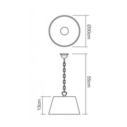 Redo 05-644 - Lestenec na verigi ISIS 1xE27/42W/230V