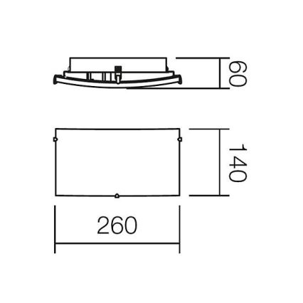 Redo 05-816 - Stensko svetilo NOTES 1xE27/42W/230V bela