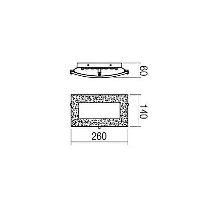 Redo 05-862 - LED Stenska svetilka ARTEMIS LED/10W/230V zlata