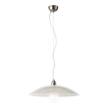 Redo 05-891 - Lestenec na vrvici GRAF 1xE27/42W/230V pr. 40 cm bela