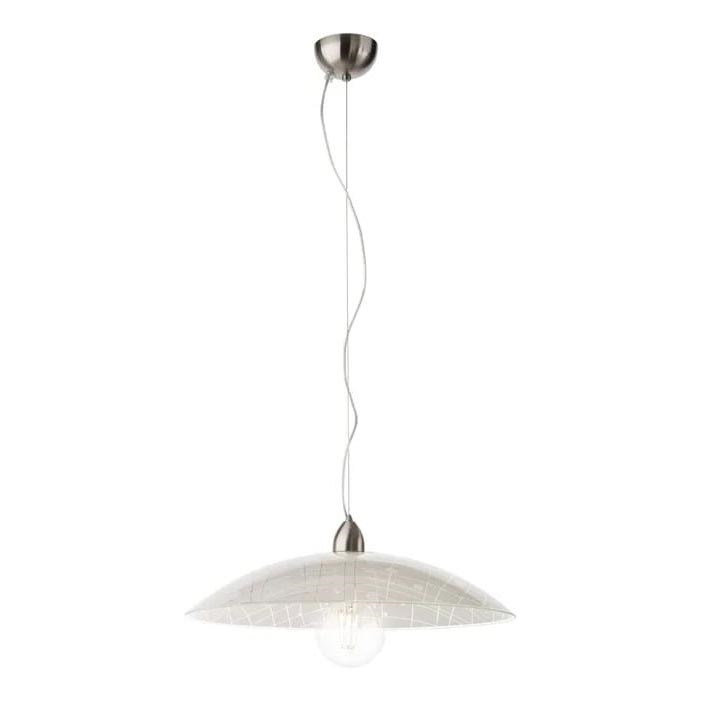 Redo 05-891 - Lestenec na vrvici GRAF 1xE27/42W/230V pr. 40 cm bela