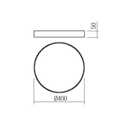 Redo 05-932 - LED Stropna svetilka KNOB LED/36W/230V 3000K-6500K 40 cm zlata