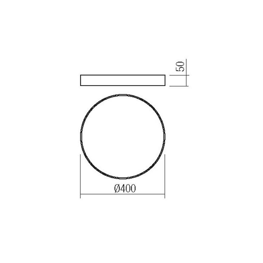 Redo 05-932 - LED Stropna svetilka KNOB LED/36W/230V 3000K-6500K 40 cm zlata