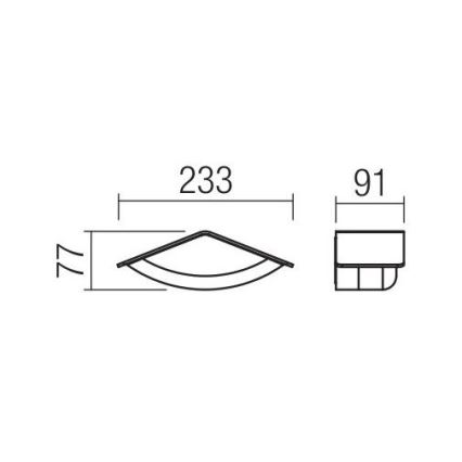 Redo 90002 - LED Zunanja stenska svetilka CHALET 1xLED/8W/230V IP54