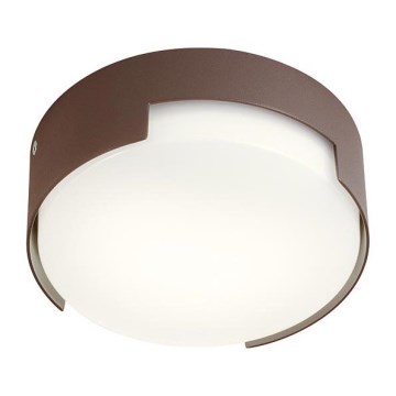 Redo 90004 - LED Zunanja stropna svetilka SKOR LED/12W/230V pr. 15 cm IP54 rjava
