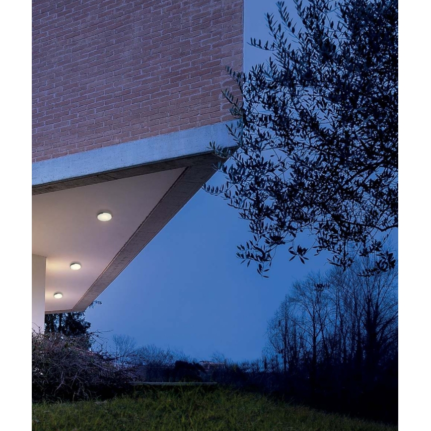 Redo 90006 - LED Zunanja stropna svetilka SKOR LED/16W/230V pr. 25 cm IP54 rjava