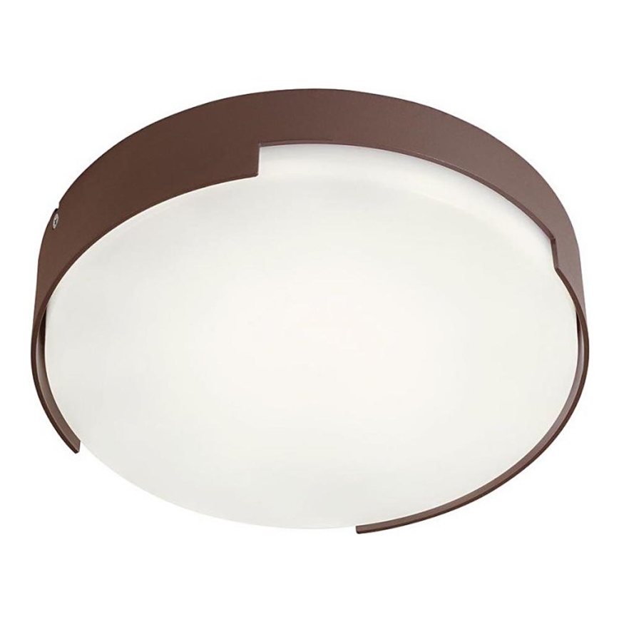 Redo 90006 - LED Zunanja stropna svetilka SKOR LED/16W/230V pr. 25 cm IP54 rjava