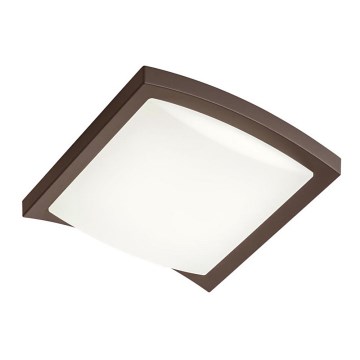 Redo 90008 - LED Zunanja stropna svetilka TALLIN LED/21W/230V 24,5x24,5 cm IP54 rjava