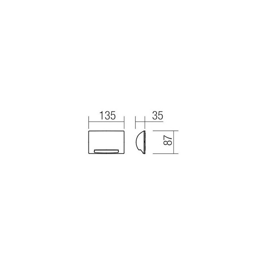 Redo 90009 - LED zunanja orientacijska svetilka TAMPA LED/11W/230V IP54 bela