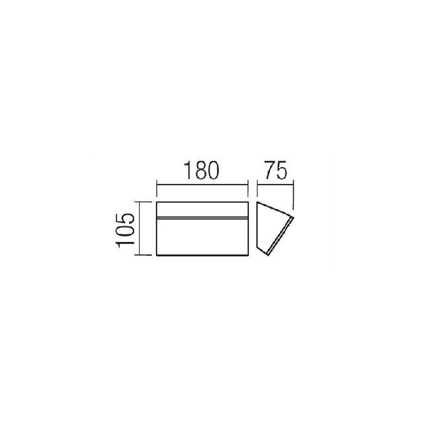 Redo 90017 - LED Zunanja stenska svetilka TOKYO LED/12W/230V IP54