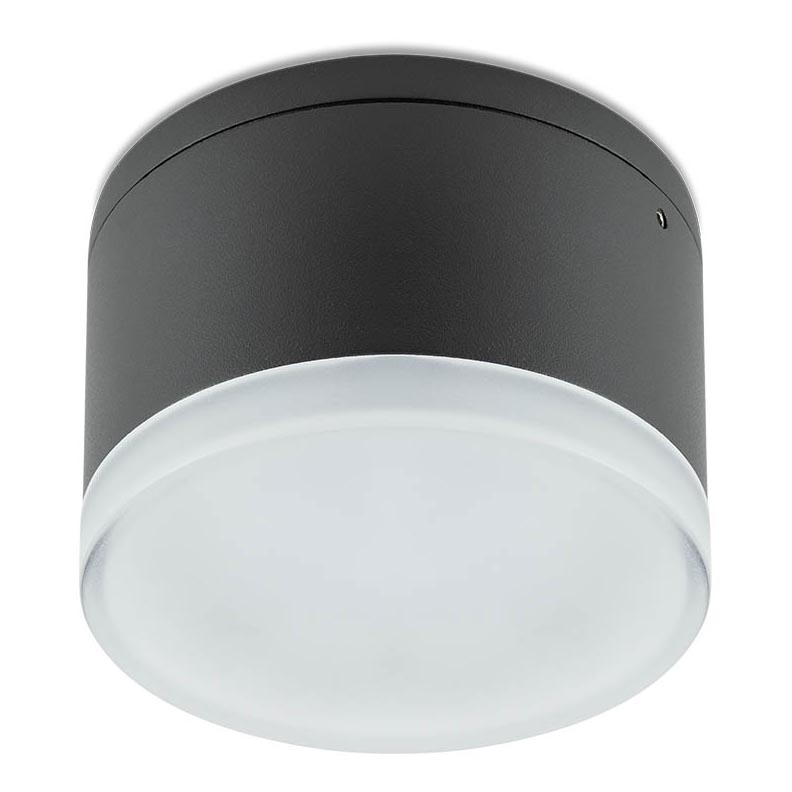Redo 90107 - LED Zunanja stropna svetilka AKRON 1xLED/9W/230V pr. 10,8 cm IP54