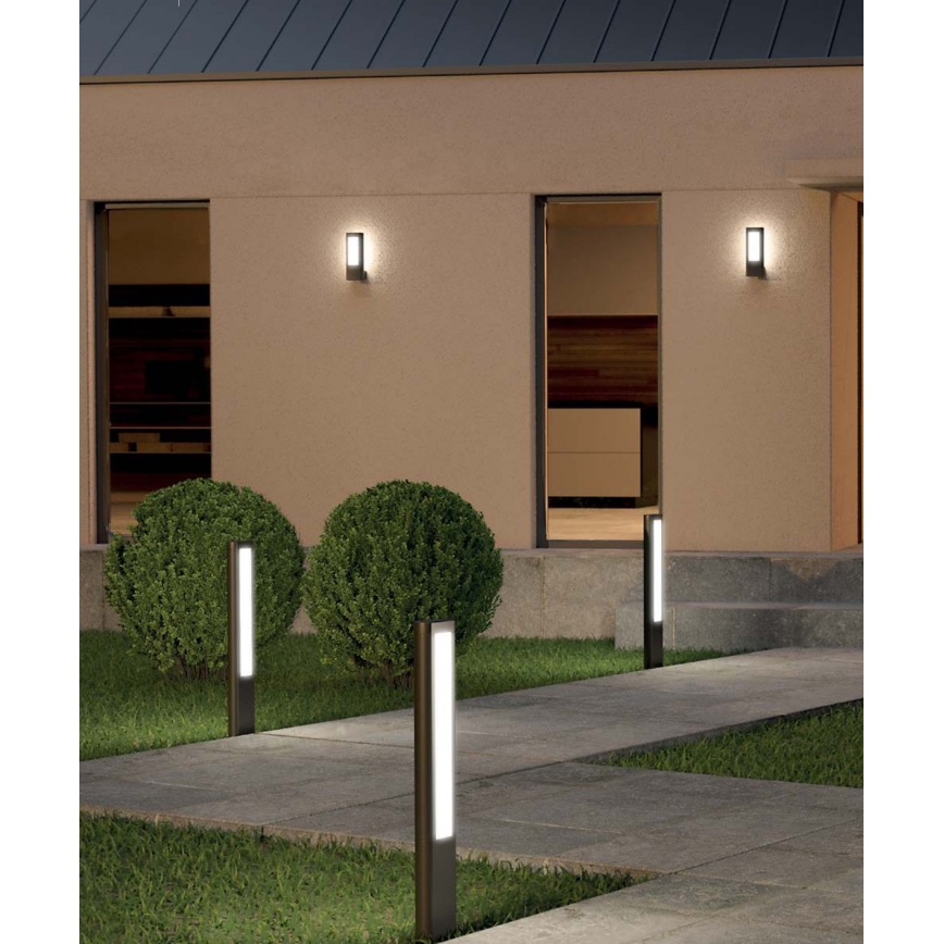 Redo 90125 - LED zunanja svetilka DOLMEN LED/12,44W/230V IP54 antracit