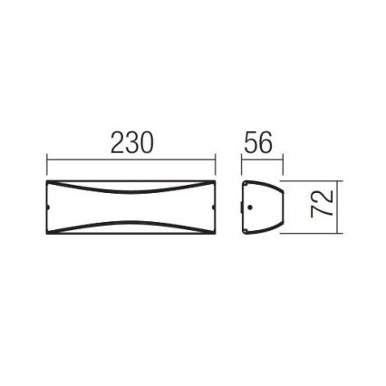 Redo 90126 - LED zunanja stenska svetilka AXEL LED/7W/230V 3000 IP65 antracit