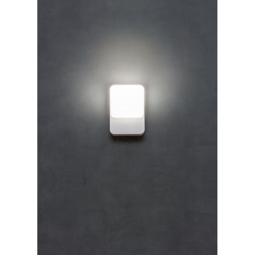 Redo 90128 - LED zunanja stenska svetilka COLIN LED/9W/230V 4000K IP54 bela