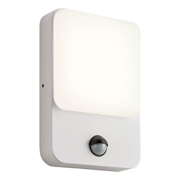 Redo 90131 - LED zunanja stenska svetilka s senzorjem gibanja in senzorjem za mrak COLIN LED/9W/230V 3000K IP54 bela