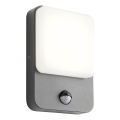 Redo 90134 - LED zunanja stenska svetilka s senzorjem gibanja in senzorjem mraka COLIN LED/9W/230V 4000K IP54 antracit