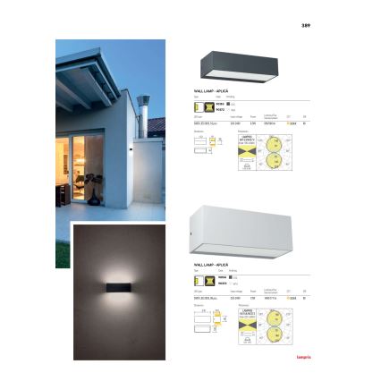 Redo 90153 - LED zunanja stenska svetilka LAMPRIS LED/9W/230V IP65