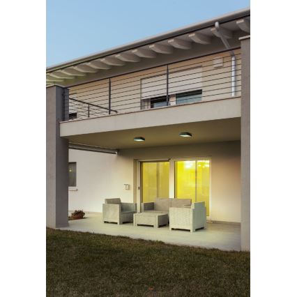 Redo 90157 - LED Zunanja stropna svetilka MARINA LED/12W/230V 22x22 cm IP65 antracit
