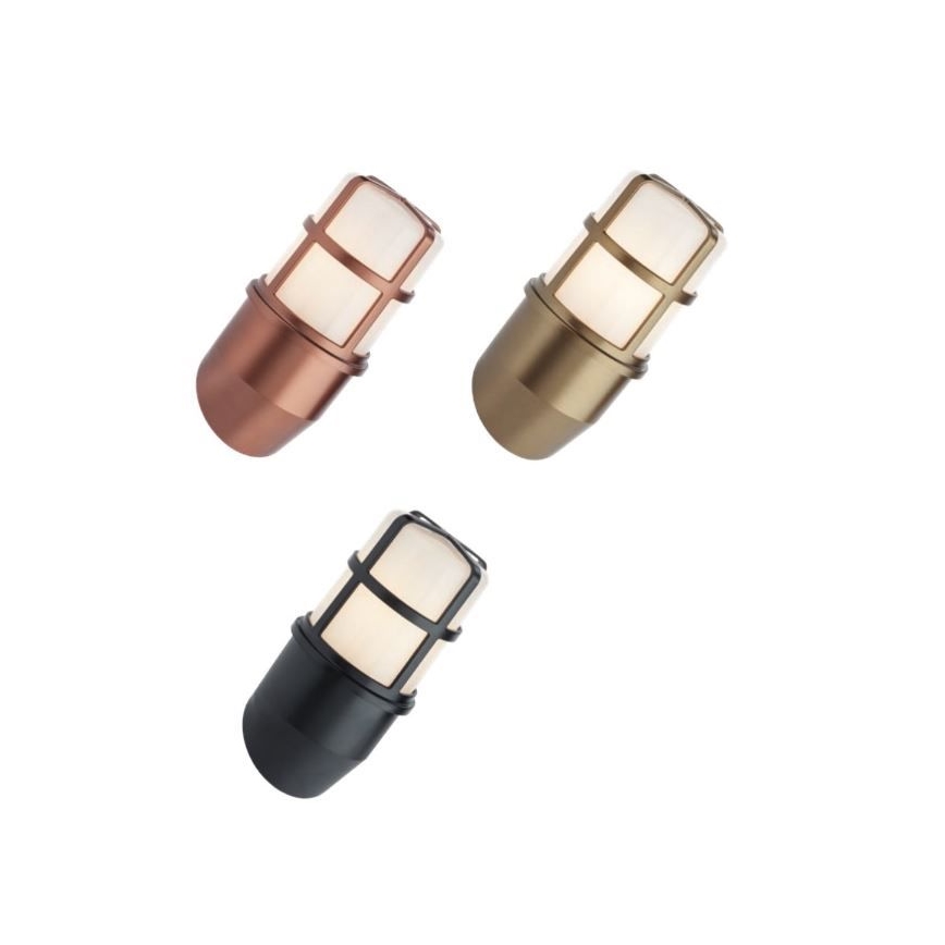 Redo 90203 - Zunanja stenska svetilka TRITON 1xE27/28W/230V IP54 baker