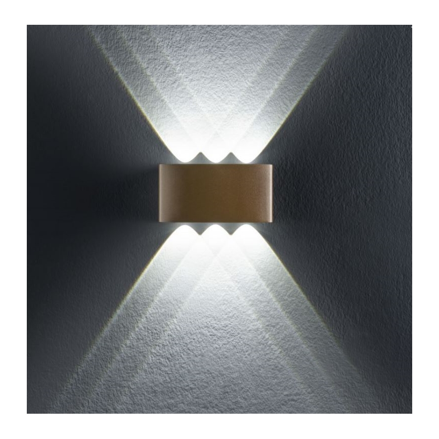 Redo 90226 - LED Zunanja stenska svetilka FABO LED/6W/230V 3000K IP54 siva