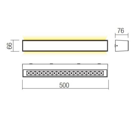 Redo 90259 - LED zunanja stenska svetilka AROOS LED/21W/230V 3000K IP65 bela
