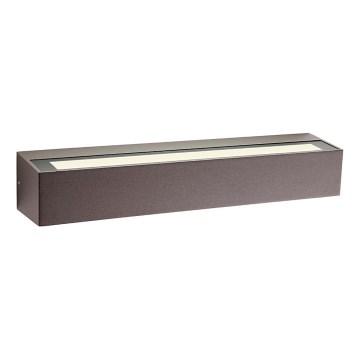 Redo 90261 - LED zunanja stenska svetilka AROOS LED/21W/230V 3000K IP65 rjava