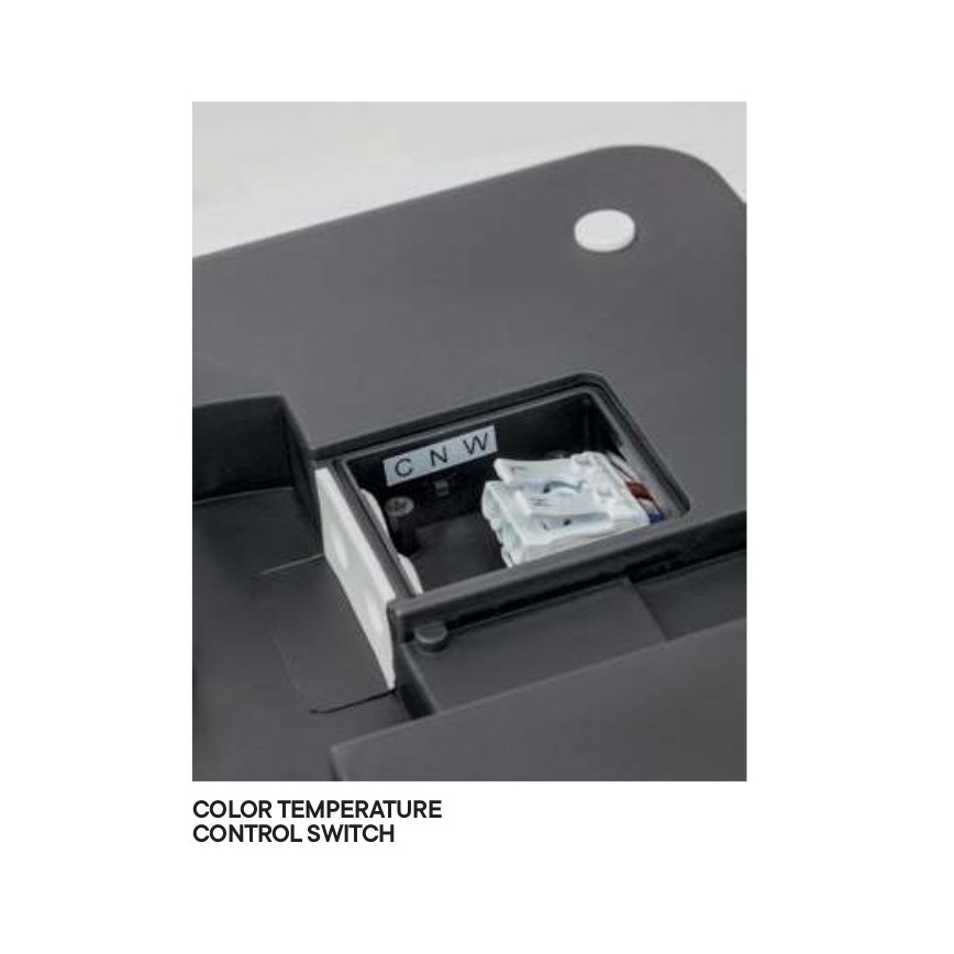 Redo 90292 - LED Zunanja stropna svetilka s senzorjem ISOLA LED/24W/230V 26x26 cm 3000/4000/6500K IP54 antracit