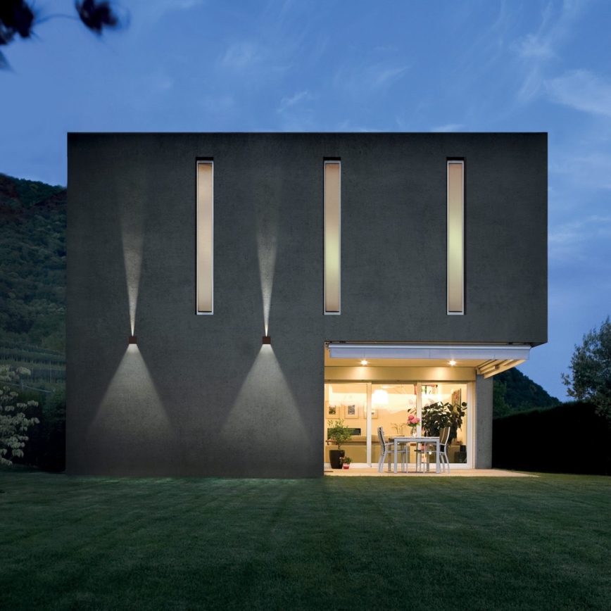 Redo 90298 - LED zunanja stenska svetilka VARY 2xLED/10W/230V 3000K IP54 rjava