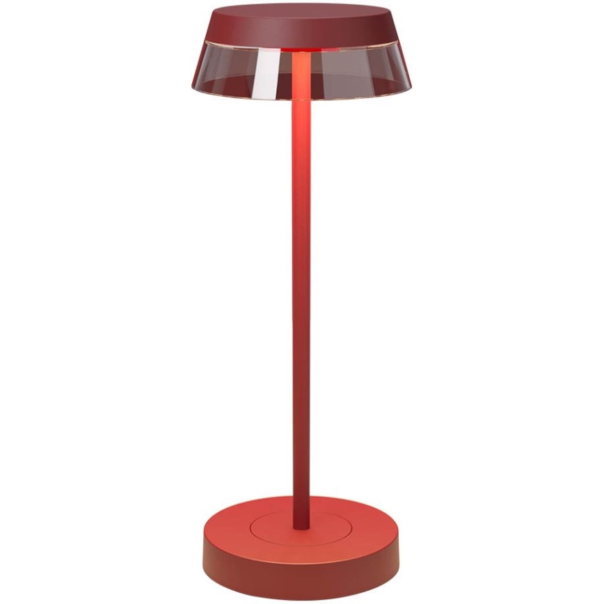 Redo 90311- LED Zatemnitvena namizna svetilka na dotik ILUNA LED/2,5W/5V 2700-3000K 3000 mAh IP65 rdeč