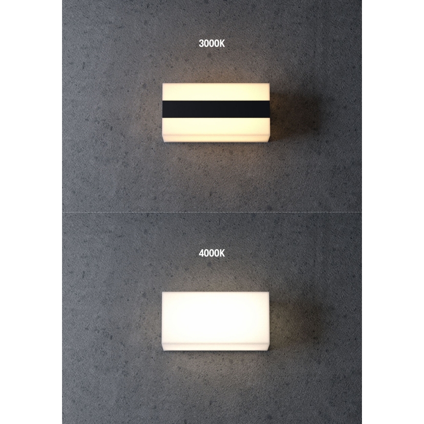 Redo 90325 - LED zunanja stenska svetilka KODIAK LED/8W/230V 4000K 20 cm IP65 bela