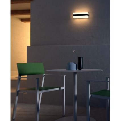 Redo 90330 - LED Zunanja stenska svetilka KODIAK LED/12W/230V IP65 bela/črna