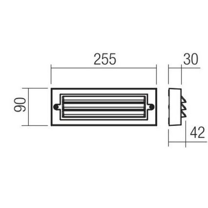 Redo 90330 - LED Zunanja stenska svetilka KRUP LED/6W/230V IP65 antracit