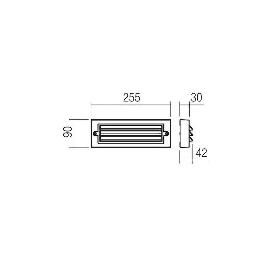 Redo 90330 - LED Zunanja stenska svetilka KRUP LED/6W/230V IP65 antracit