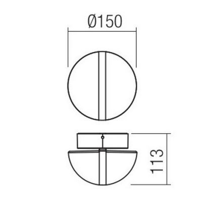 Redo 90364 - LED Zunanja stenska svetilka SIERRA LED/10,8W/230V IP54