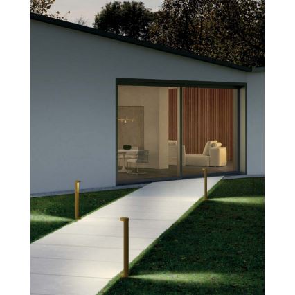 Redo 90366 - LED zunanja svetilka ZEUS LED/11,5W/230V 3000K 75 cm IP54 rjava