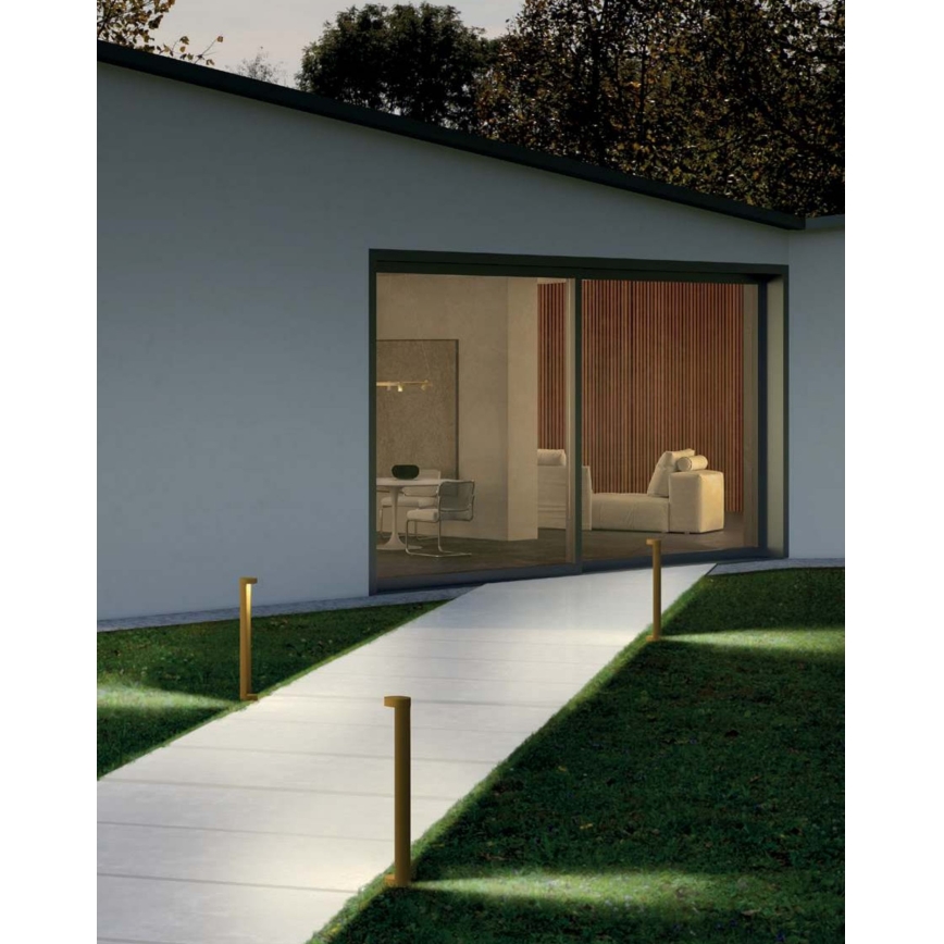 Redo 90366 - LED zunanja svetilka ZEUS LED/11,5W/230V 3000K 75 cm IP54 rjava