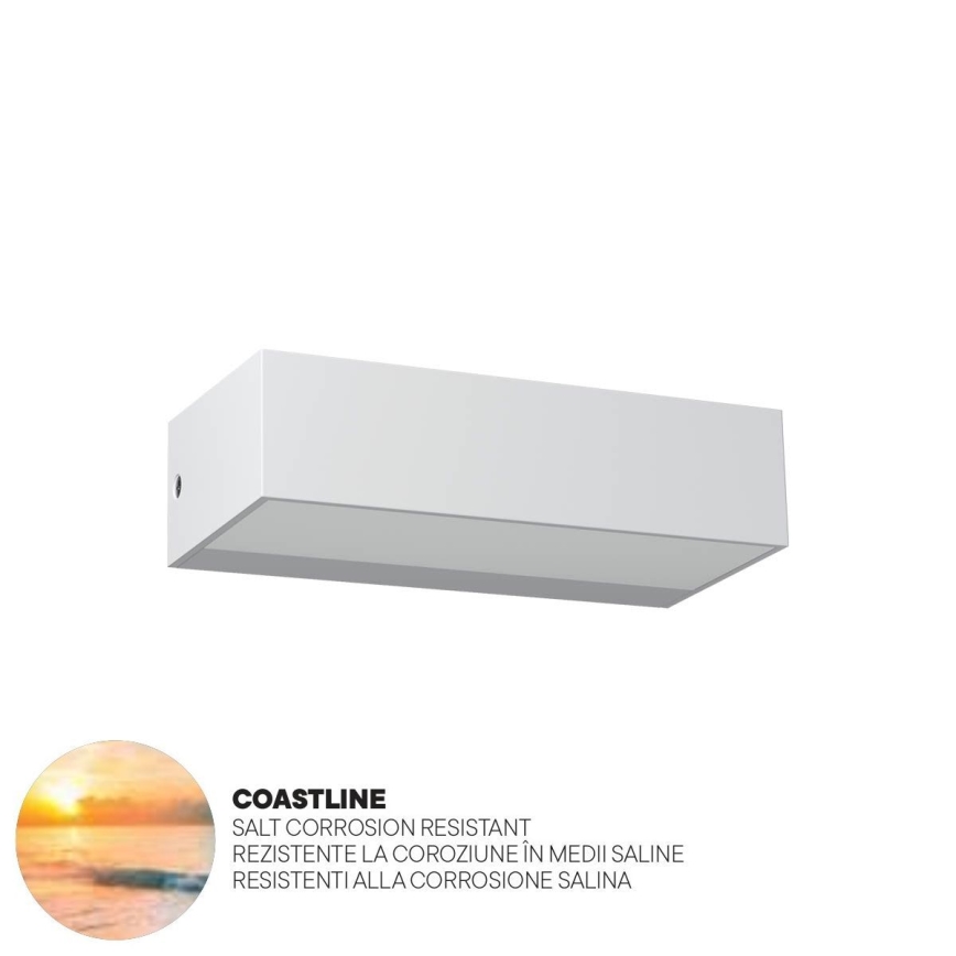 Redo 90372 - LED Zunanja stenska svetilka LAMPRIS LED/9,5W/230V IP65 bela