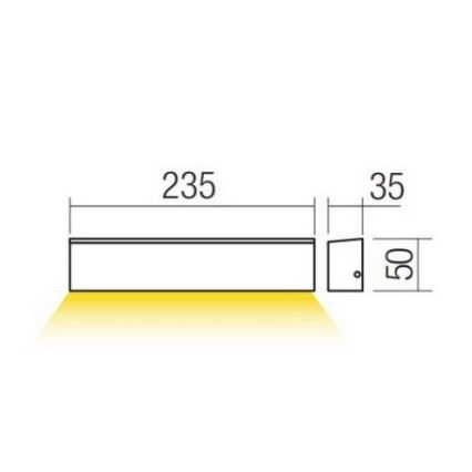 Redo 90393 - LED Zunanja stenska svetilka OMNIA LED/12W/230V 3000K IP54 bela