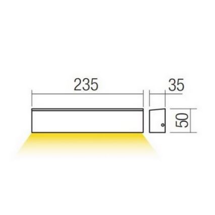 Redo 90394 - LED Zunanja stenska svetilka OMNIA LED/12W/230V 3000K IP54 siva