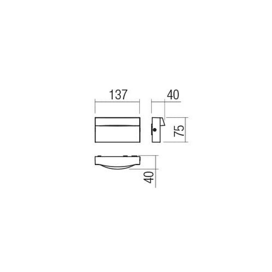 Redo 90425 - LED Zunanja stenska svetilka POLIFEMO LED/8W/230V IP65 bela
