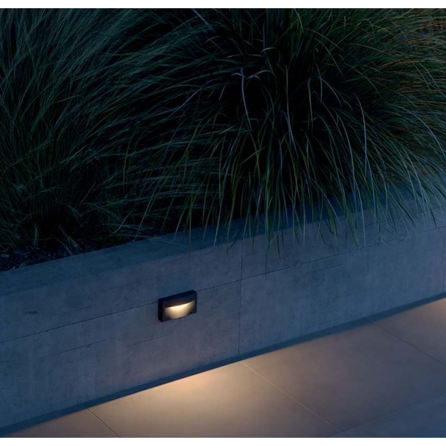 Redo 90426 - LED Zunanja stenska svetilka POLIFEMO LED/8W/230V IP65 antracit