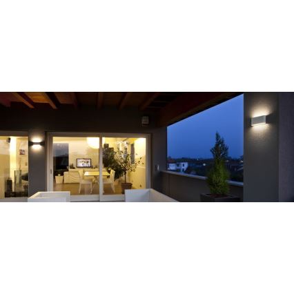 Redo 90451 - LED zunanja stenska svetilka KLIPPE LED/24W/230V 3000K IP54 bela